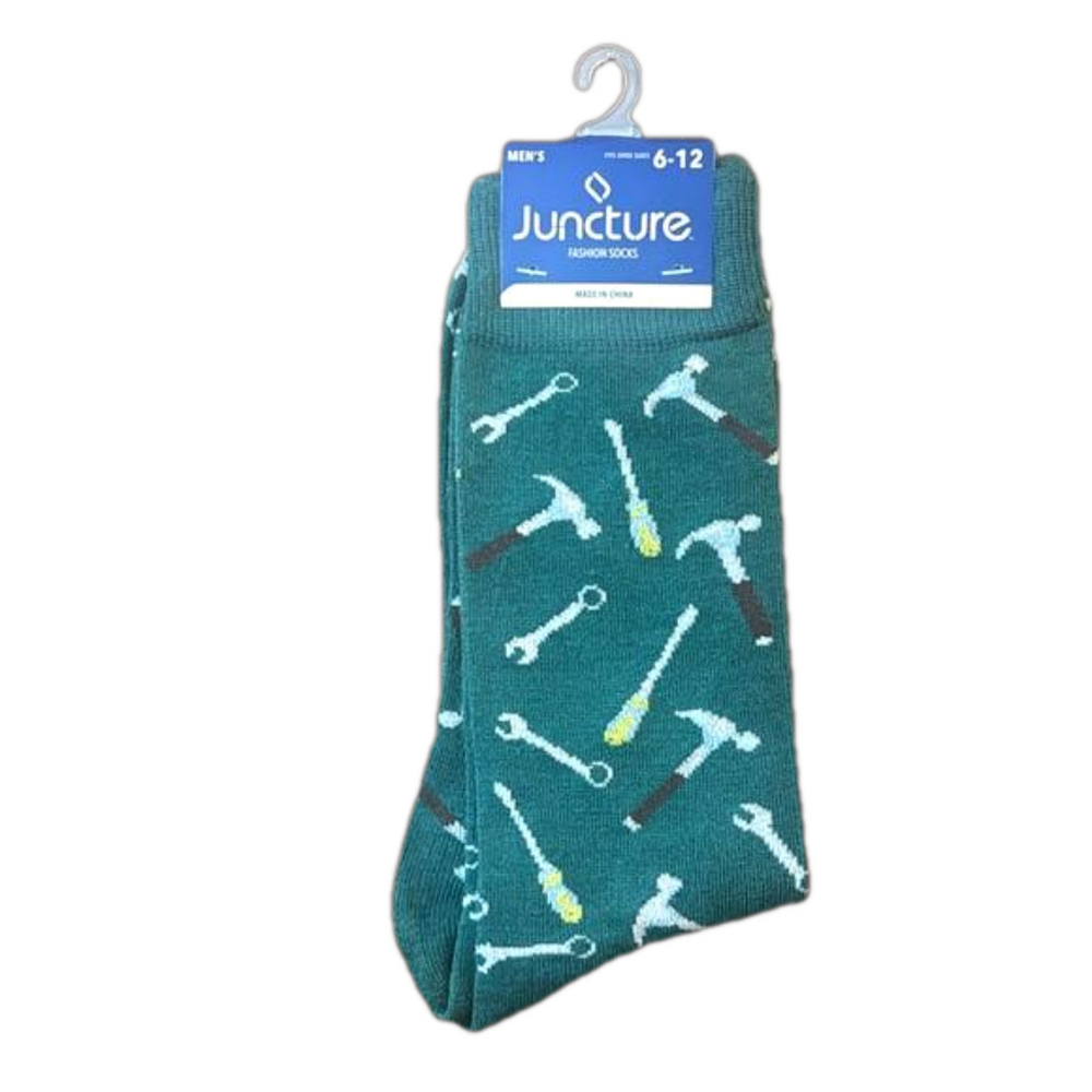 Juncture Handyman Tool Crew Socks NWT